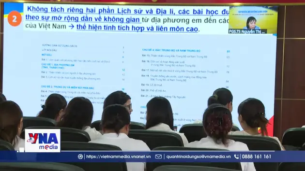 Rốt ráo tập huấn sách giáo khoa cho giáo viên