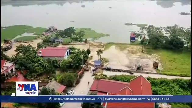 Hà Nội diễn tập đóng cửa khẩu đê Đô Tân