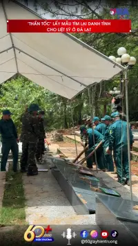 “Thần tốc” lấy mẫu tìm lại danh tính cho liệt sỹ ở Đà Lạt