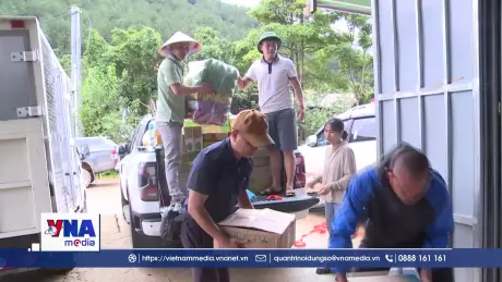 Tình cảm của người dân hướng về tâm lũ Mường Than
