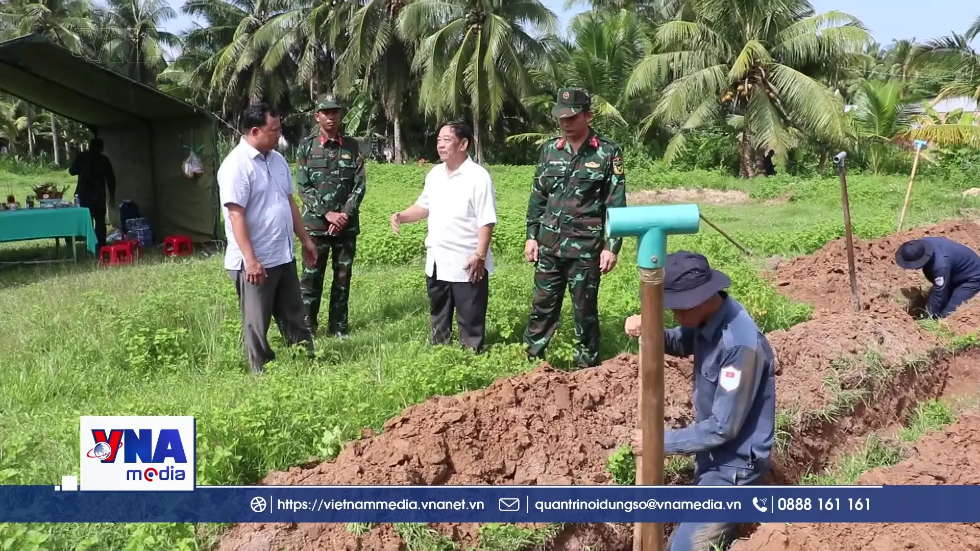 Vĩnh Long khẩn trương quy tập hài cốt liệt sĩ tại ấp Tân Hòa