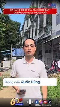Đà Nẵng di dời, giải tỏa 280 hộ dân tại các chung cư xuống cấp