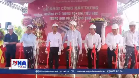 Đồng Tháp khởi công xây dựng Trường phổ thông nội trú liên cấp vùng biên giới