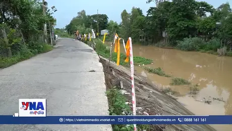 Đê bao xuống cấp , người dân đầu nguồn bất an