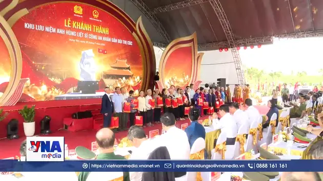 Khánh thành Khu lưu niệm Anh hùng liệt sĩ Công an nhân dân Bùi Thị Cúc