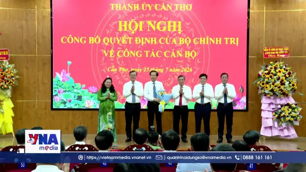 Đồng chí Đỗ Thanh Bình giữ chức Bí thư Thành ủy Cần Thơ
