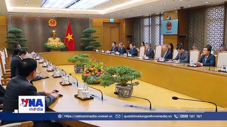 Thủ tướng tiếp Trưởng Ban Tổ chức Trung ương Đảng Nhân dân Cách mạng Lào