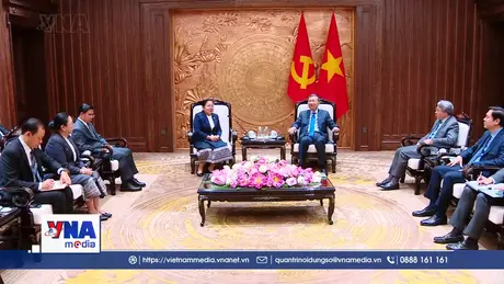 Tổng Bí thư, Chủ tịch nước Tô Lâm tiếp Trưởng Ban Tổ chức Trung ương Đảng Nhân dân Cách mạng Lào