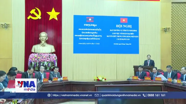 Ban Tổ chức Trung ương Đảng Nhân dân Cách mạng Lào làm việc tại Ninh Bình