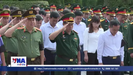 Điện Biên: Truy điệu và an táng 2 hài cốt liệt sĩ