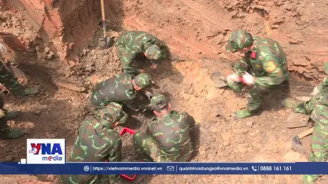 Phát hiện thêm 5 bộ hài cốt liệt sĩ tại Công viên Lê Thị Riêng