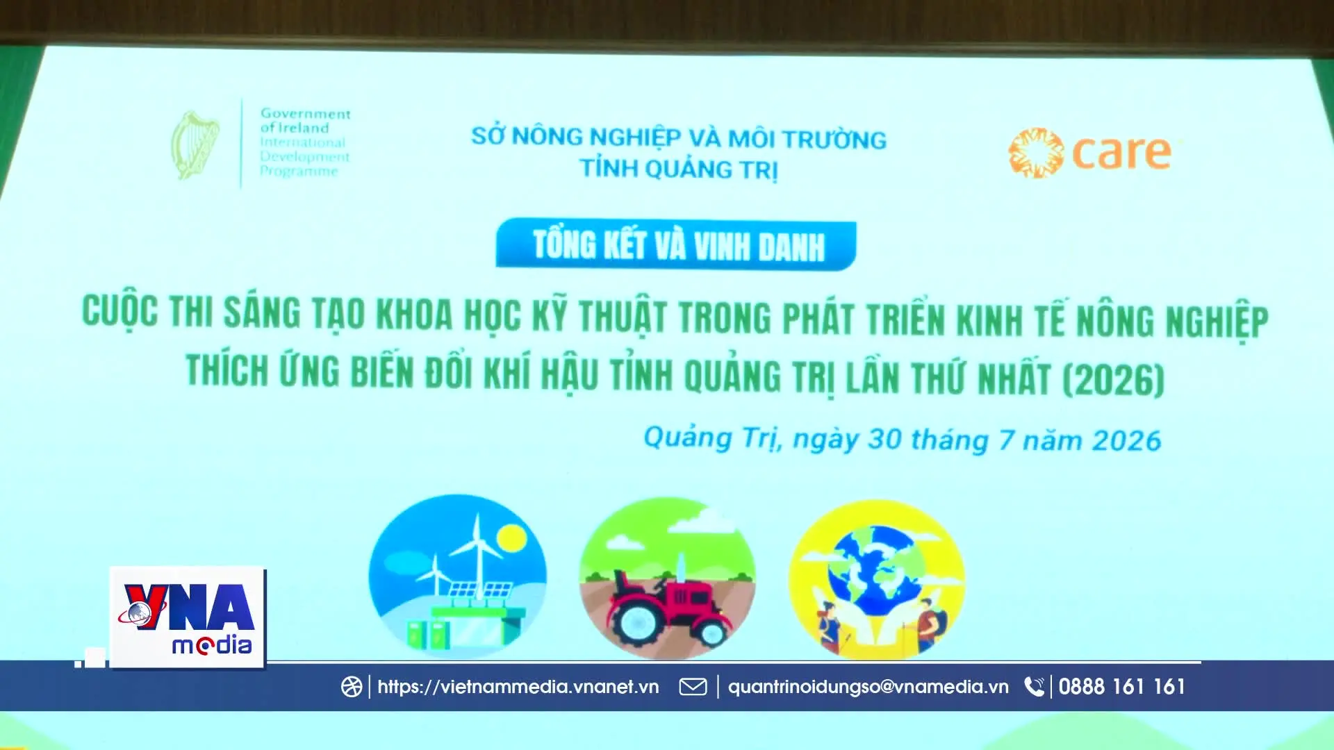 Quảng Trị vinh danh 14 sáng kiến nông nghiệp thích ứng với biến đổi khí hậu