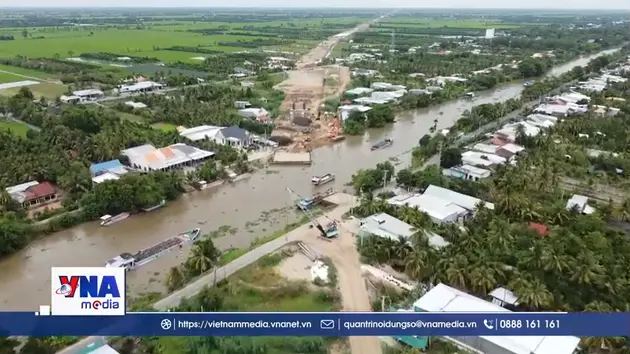 Đồng Tháp dồn lực thi công cao tốc Mỹ An - Cao Lãnh