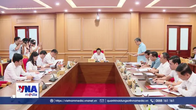 Công bố quyết định kiểm tra, giám sát công tác cán bộ với Ban Thường vụ Tỉnh ủy Cao Bằng, Tuyên Quang