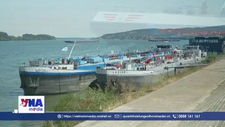  Mực nước sông Danube tại Serbia giảm xuống mức thấp kỷ lục
