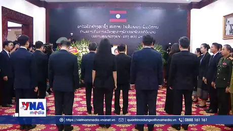 Lãnh đạo Đảng, Nhà nước viếng Chủ tịch Quốc hội Lào