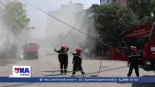 Cao Bằng thực tập phương án chữa cháy và cứu nạn, cứu hộ