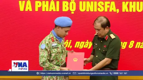 2 sĩ quan thực hiện nhiệm vụ gìn giữ hòa bình LHQ