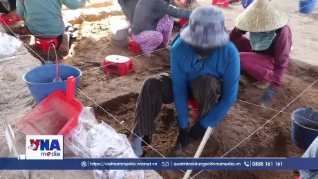 Phát hiện nhiều di chỉ, cổ vật giá trị sau khai quật Thành cổ Châu Sa