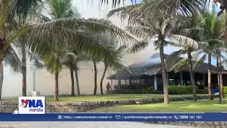 Đắk Lắk dập tắt đám cháy tại khu ăn uống khách sạn ven biển