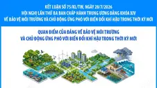 Kết luận số 75/KL/TW: Quan điểm của Đảng về bảo vệ môi trường và chủ động ứng phó với biến đổi khí hậu trong thời kỳ mới (Phần 2 và hết)