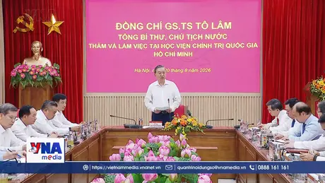 Tổng Bí thư, Chủ tịch nước thăm và làm việc tại Học viện Chính trị quốc gia Hồ Chí Minh