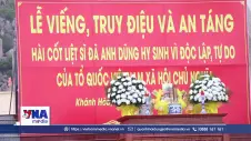 Truy điệu đưa 8 hài cốt các liệt sĩ về an nghỉ cùng đồng đội