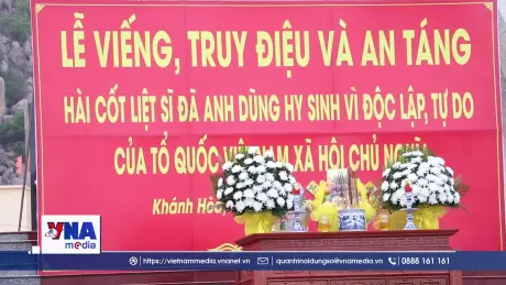 Truy điệu đưa 8 hài cốt các liệt sĩ về an nghỉ cùng đồng đội