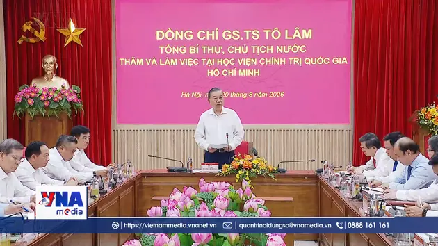Tổng Bí thư, Chủ tịch nước thăm và làm việc tại Học viện Chính trị quốc gia Hồ Chí Minh