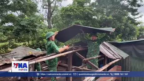 Quảng Trị: Kịp thời giúp dân khắc phục hậu quả dông lốc