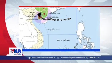 🔴 Trạm tin số sáng 24/8: Bão số 4 mạnh cấp 9, gây mưa đặc biệt lớn tại Đông Bắc Bộ