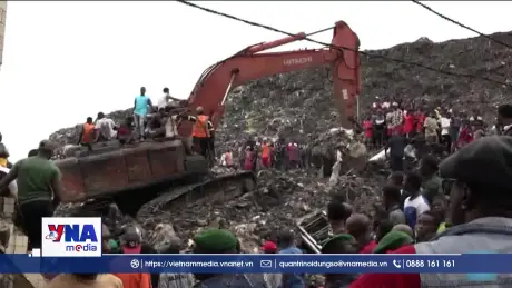 Bãi rác sạt lở khiến 30 người thiệt mạng ở Guinea