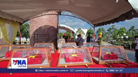 Khánh Hòa đưa 13 quách hài cốt liệt sĩ về Nghĩa trang liệt sĩ Hòn Dung