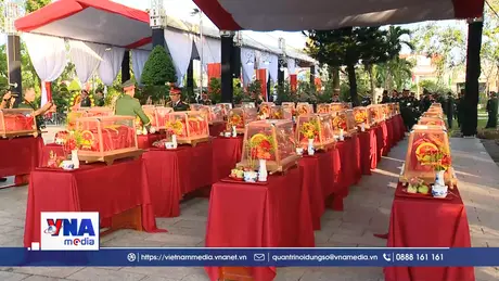 Cần Thơ tổ chức Lễ truy điệu và an táng 38 hài cốt liệt sĩ