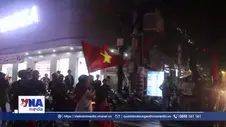 Người dân Đồng Tháp mừng chức vô địch ASEAN cup của tuyển Việt Nam