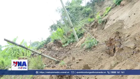 Sạt lở đất nghiêm trọng trên quốc lộ 3B,Thái Nguyên