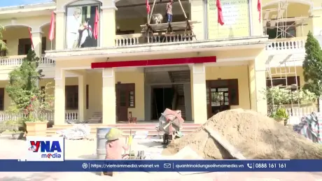 Hoàn thiện cơ sở vật chất trường, lớp năm học mới