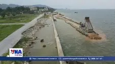 Thanh Hóa: Xử lý khẩn cấp kè biển khu du lịch Hải Tiến