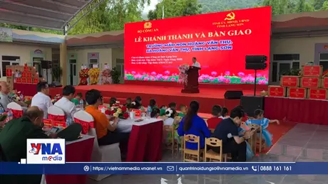 Bộ Công an khánh thành Trường Mầm non Hoàng Văn Thụ, Lạng Sơn