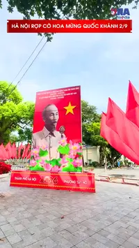 Hà Nội rợp cờ hoa mừng Quốc khánh 2/9