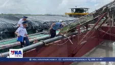  Cảnh sát biển Việt Nam bắt giữ tàu chở cát trên vùng biển Cần Giờ