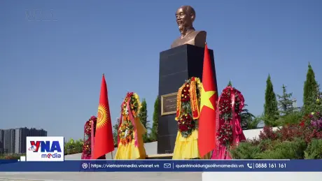 Khánh thành Tượng đài Chủ tịch Hồ Chí Minh tại Bishkek
