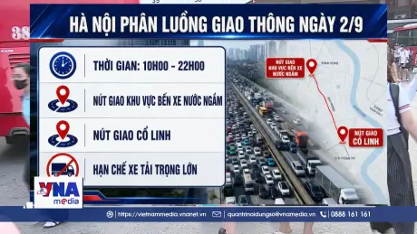 Hà Nội phân luồng từ xa, hạn chế xe tải trọng lớn qua 2 nút giao