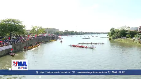 Rộn ràng Hội đua, bơi trên sông Kiến Giang
