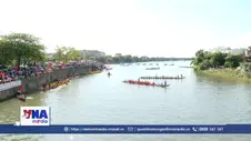 Rộn ràng Hội đua, bơi trên sông Kiến Giang