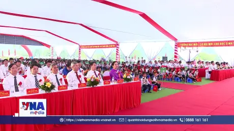 Khai giảng Trường Phổ thông nội trú Tiểu học và THCS Petrovietnam - Phong Thổ