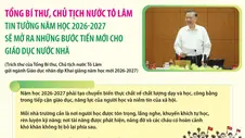 Tổng Bí thư, Chủ tịch nước Tô Lâm tin tưởng năm học 2026-2027 sẽ mở ra những bước tiến mới cho giáo dục nước nhà