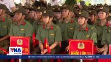 Tiếng trống khai trường đầu tiên dưới mái Trường Văn hóa Công an nhân dân III