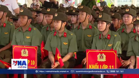 Tiếng trống khai trường đầu tiên dưới mái Trường Văn hóa Công an nhân dân III