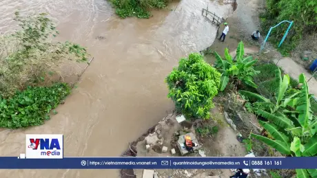 An Giang di dời 6 hộ dân trong vùng sạt lở đến nơi an toàn